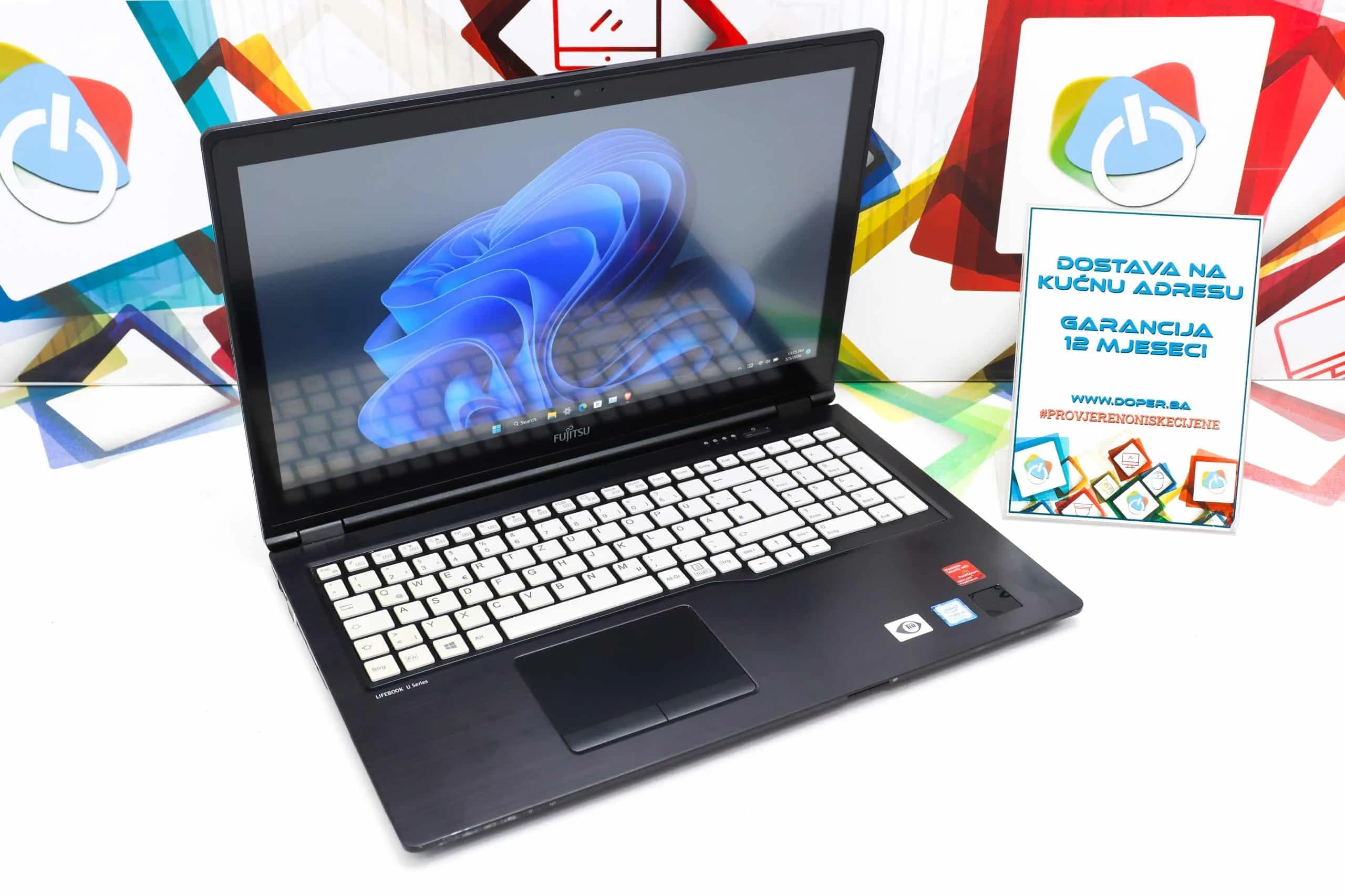 Laptop Fujitsu LifeBook U758 i5-8365u 256GB SSD 8GB DDR4 15,6" Touchscreen