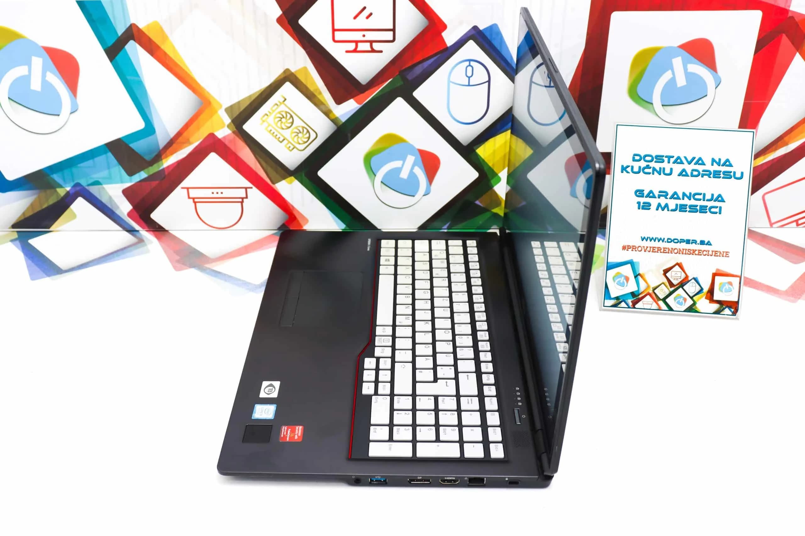 Laptop Fujitsu LifeBook U758 i5-8365u 256GB SSD 8GB DDR4 15,6" Touchscreen