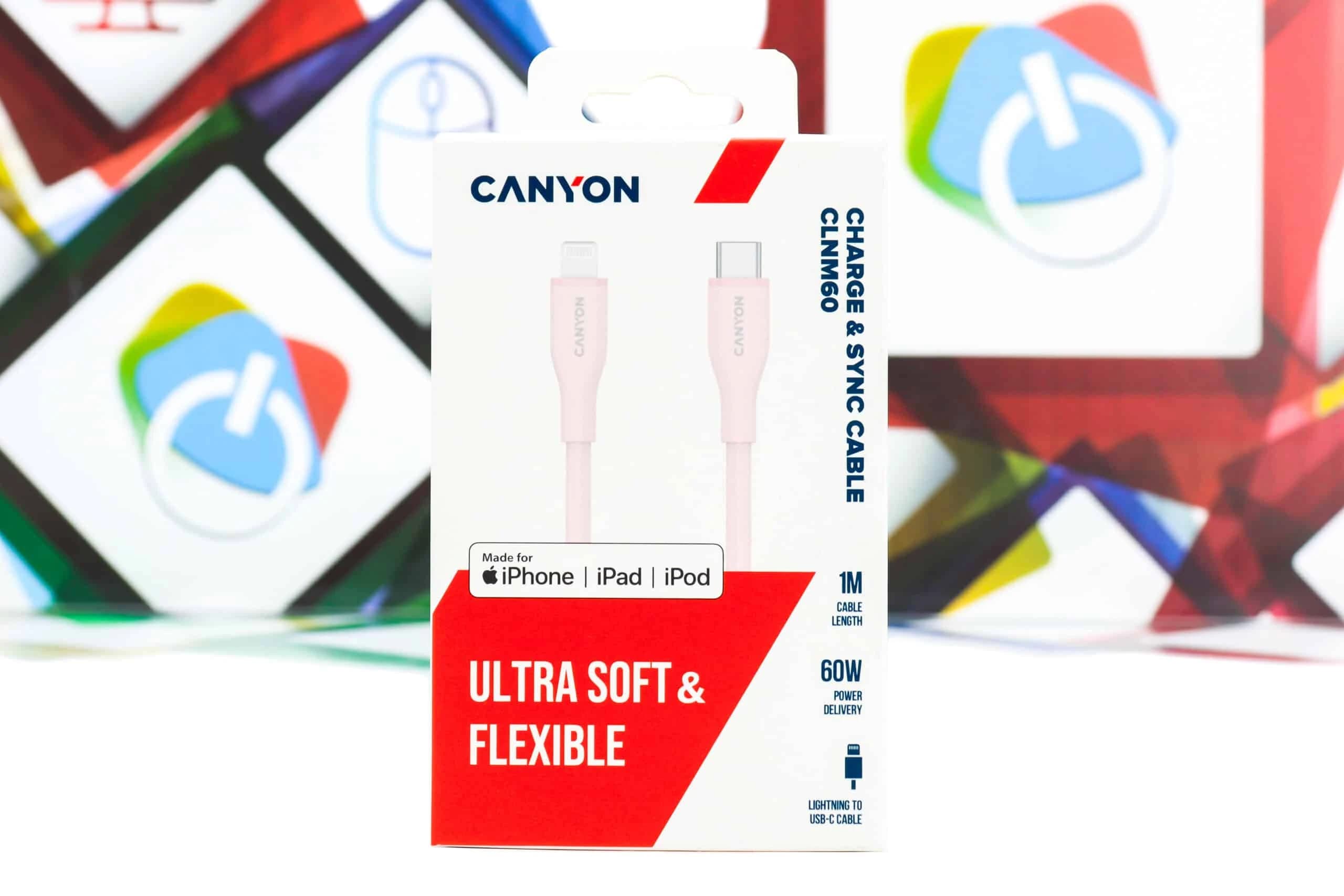 Kabl Canyon OnWire 60LN USB-C na Lightning 60W MFi 1m rozi