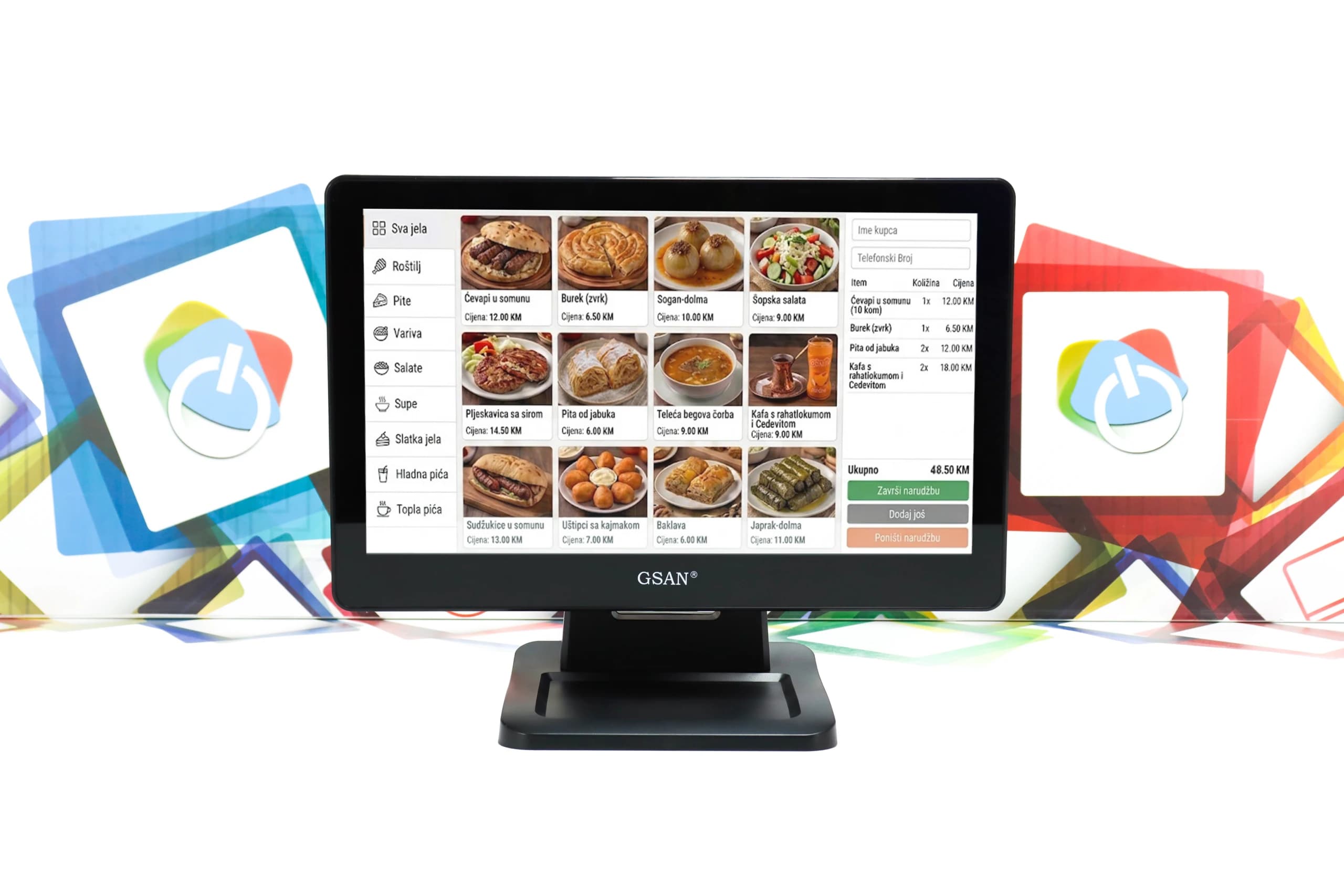 Monitor za kase GSAN GS-1532 15,6" Touchscreen