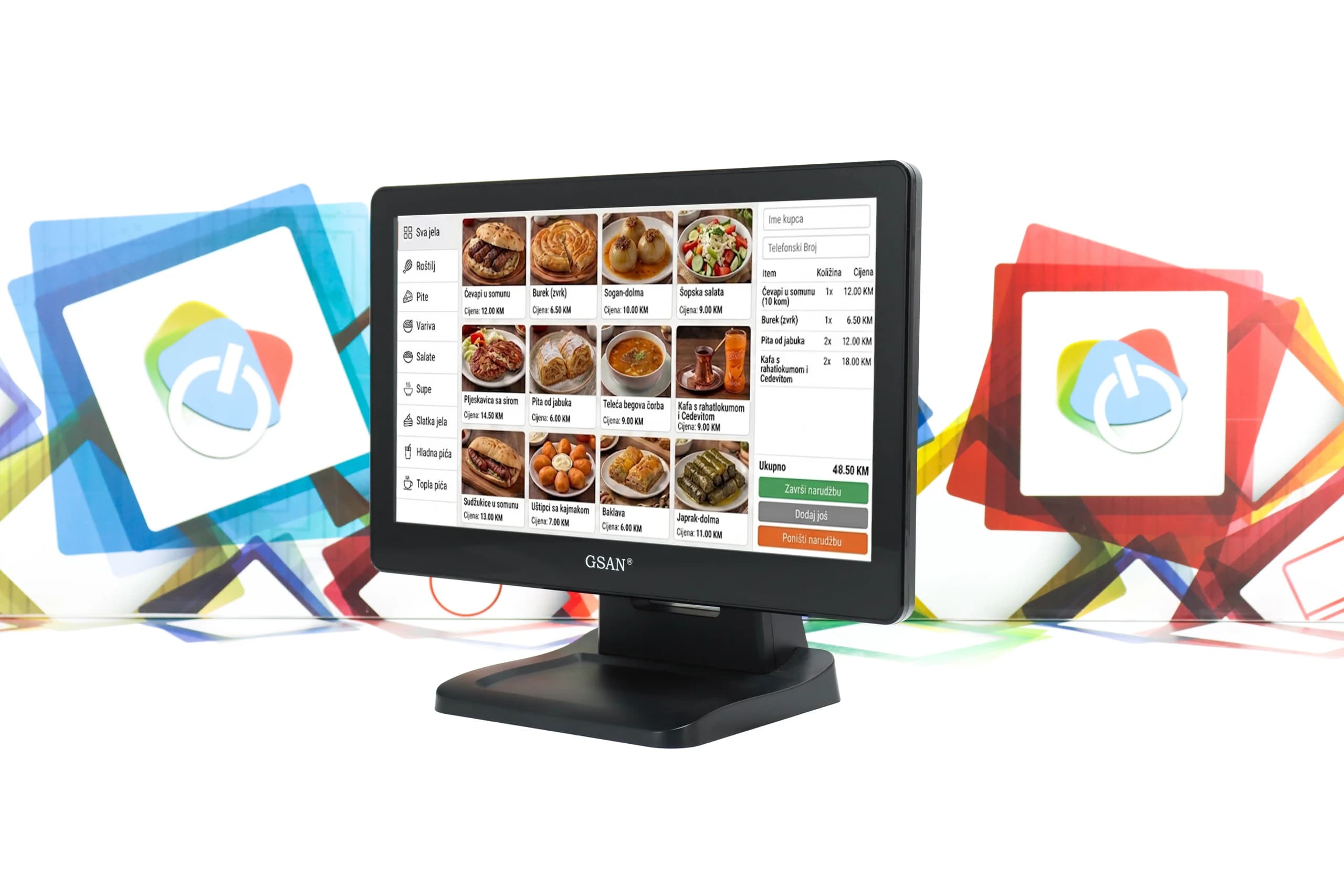 Monitor za kase GSAN GS-1532 15,6" Touchscreen