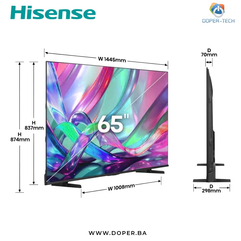 TV Hisense 65E7S 65" Hi-QLED 4K UHD Smart 60Hz