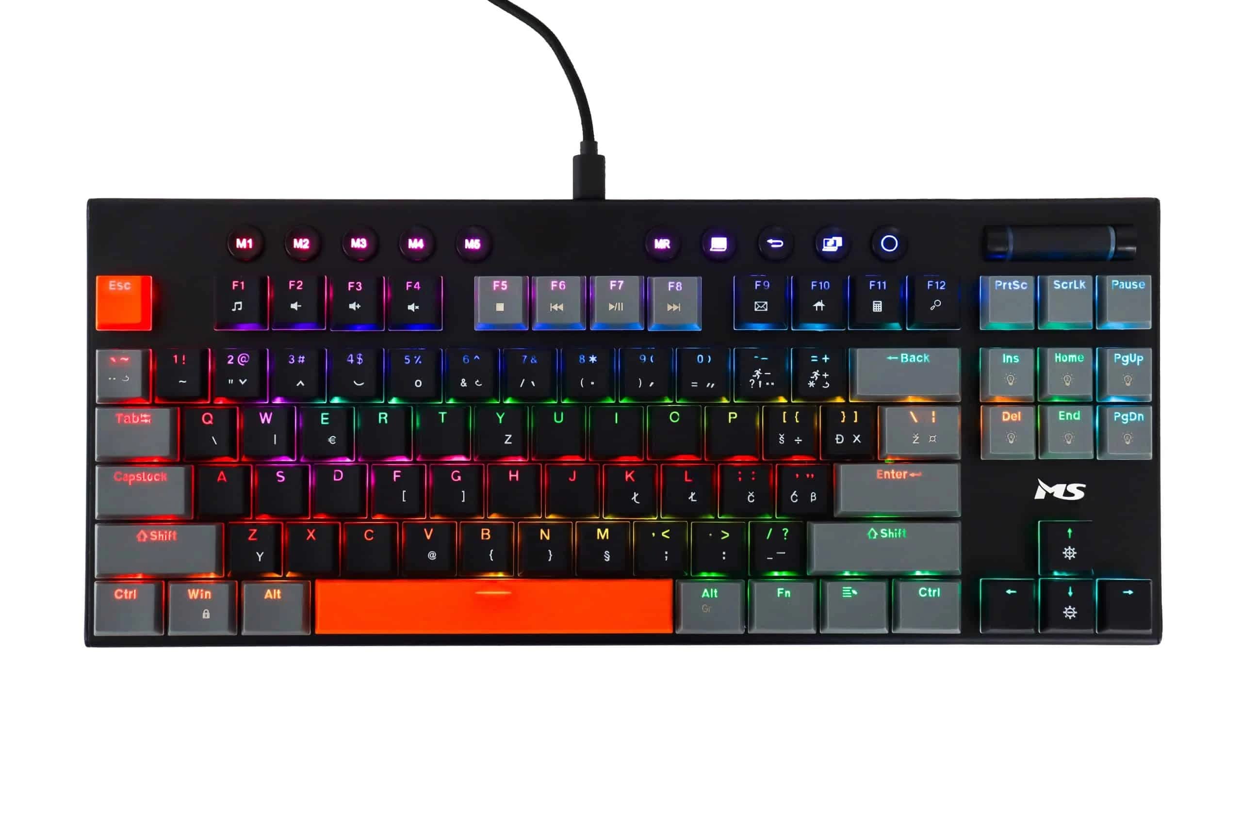 Gaming tipkovnica MS Elite K-703C mehanička crveni switch