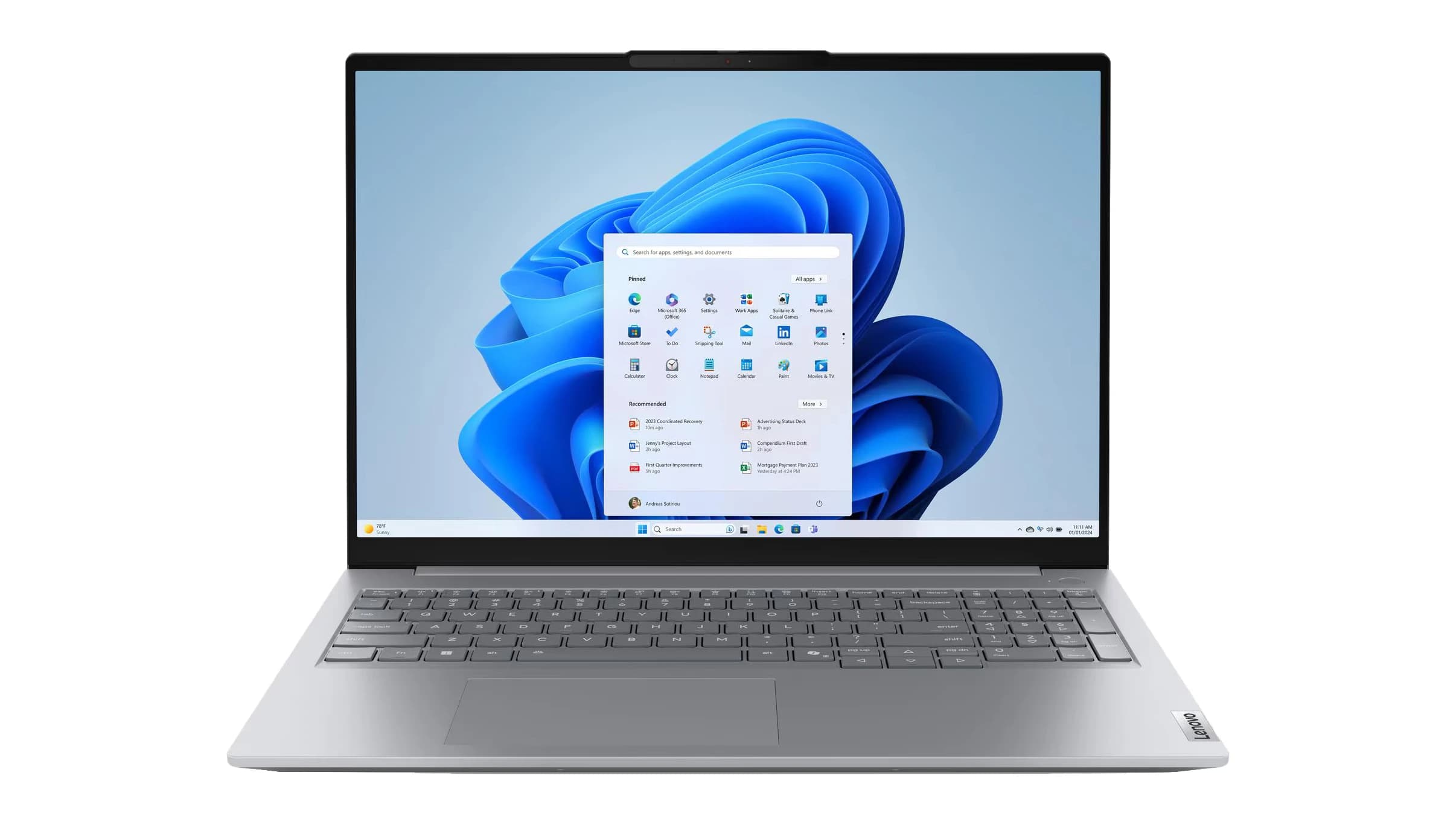 Laptop Lenovo ThinkBook 16 G8 16″ Core Ultra 5 225U 16GB 512GB SSD Win 11 Pro