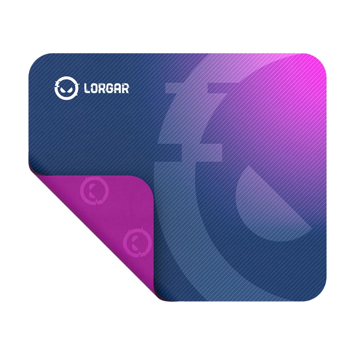 Lorgar Main 133, Gaming mouse pad, High-speed surface, Purple anti-slip rubber base, size: 360mm x 300mm x 3mm, weight 0.2kg