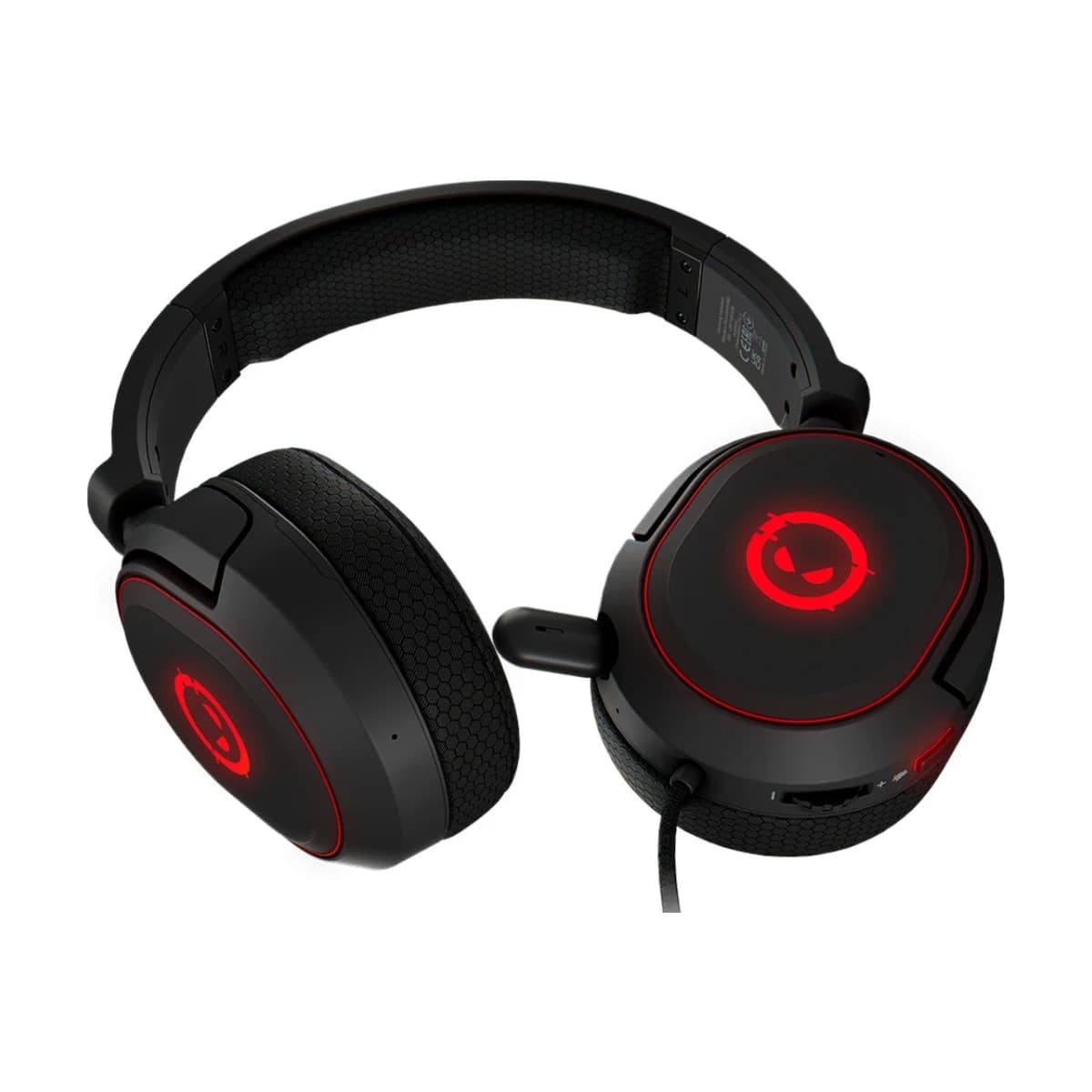 LORGAR Kaya 460, USB Gaming headset with microphone, CM108B, RGB backlight, Plug&Play, USB-A connection cable 2m, fabric ear pads, size: 192*184.7*88mm, 0.329kg, black