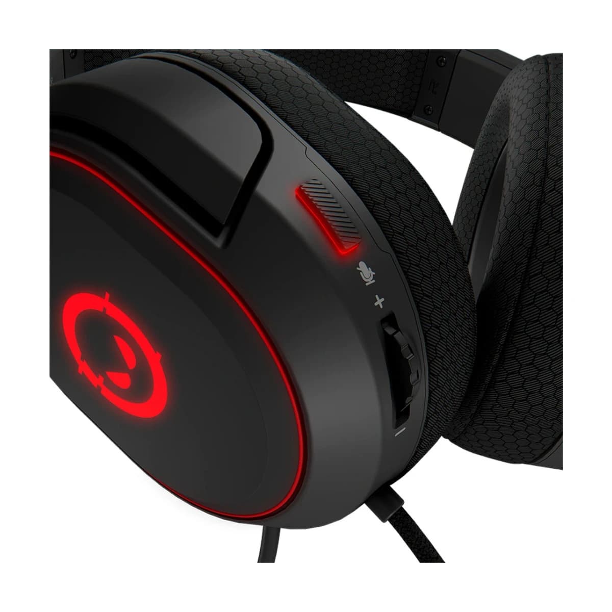 LORGAR Kaya 460, USB Gaming headset with microphone, CM108B, RGB backlight, Plug&Play, USB-A connection cable 2m, fabric ear pads, size: 192*184.7*88mm, 0.329kg, black