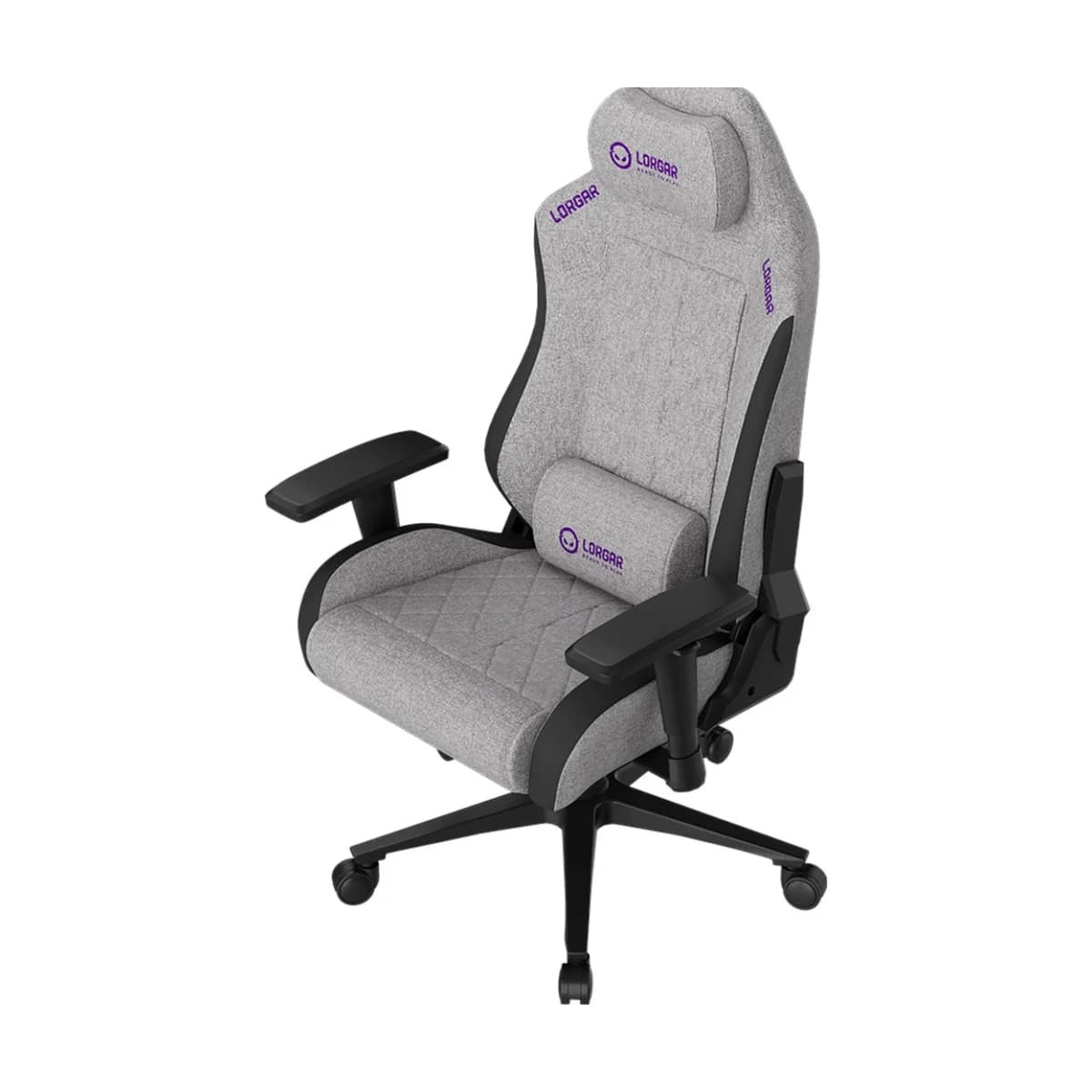 LORGAR CHA41, Ergonomic Gaming Chair Advanced, premium anti-stain fabric, Grey
