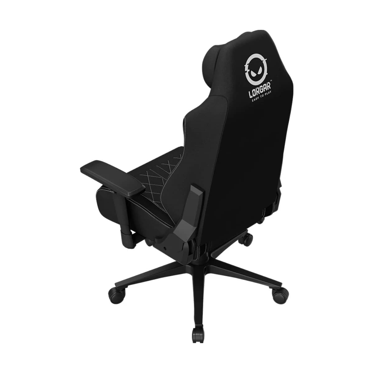 LORGAR CHA41, Ergonomic Gaming Chair Advanced, premium anti-stain fabric, Black/white