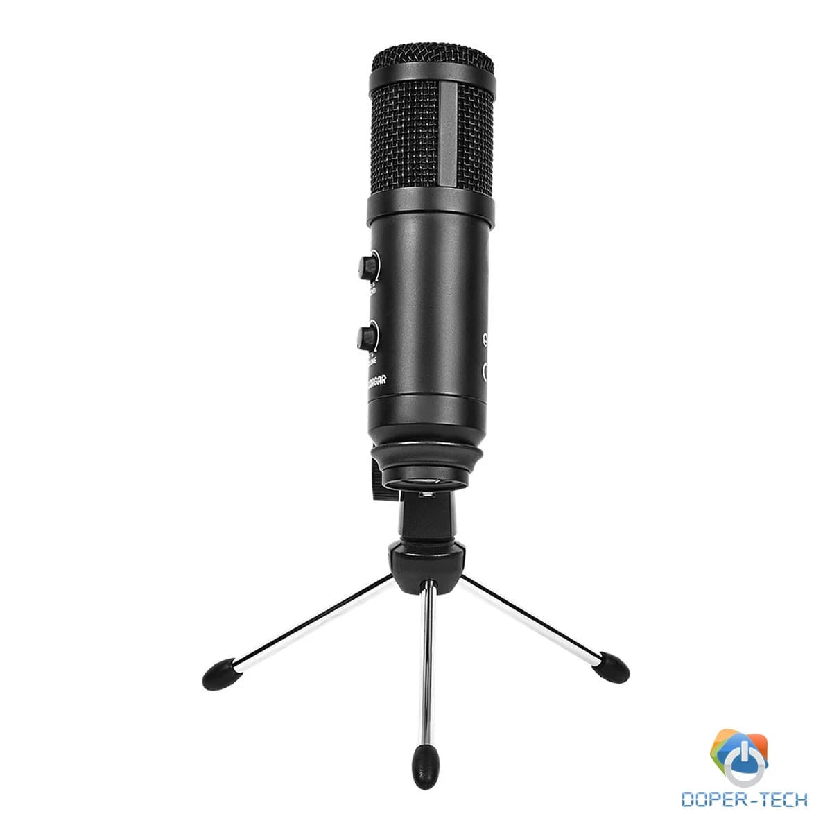 LORGAR Soner 313, Gaming Microphones, Black, USB condenser microphone with Volume Knob & Echo Kob, including 1x Microphone, 1 x 2.5M USB Cable, 1 x Tripod Stand, 1 x User Manual, body size: Φ47.4*158.2*48.1mm, weight: 243.0g