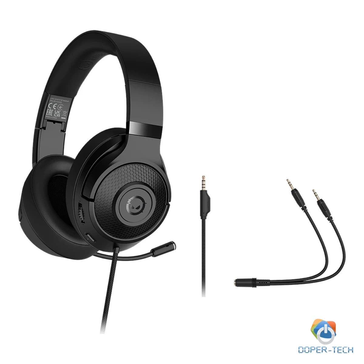 Slušalice Lorgar Noah 101 gaming 3,5mm mikrofon crne