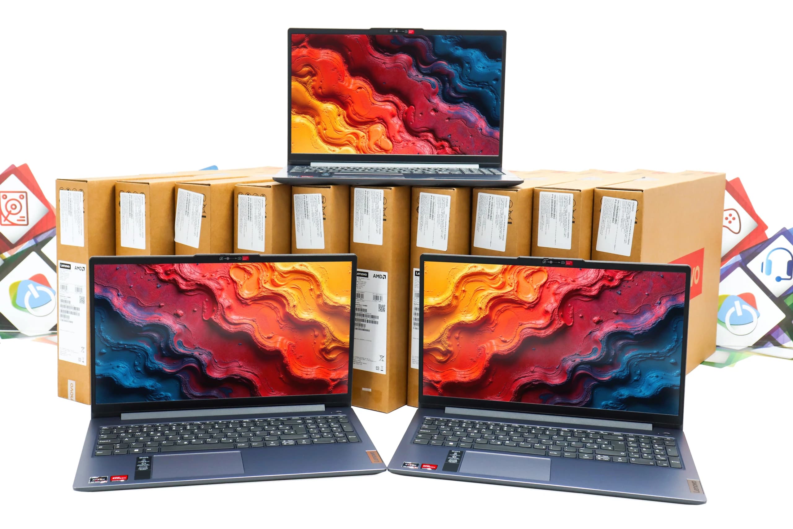 Laptop Lenovo IdeaPad Slim 3 15AMN8 R5 7520U 16GB DDR5 512GB SSD 15.6"