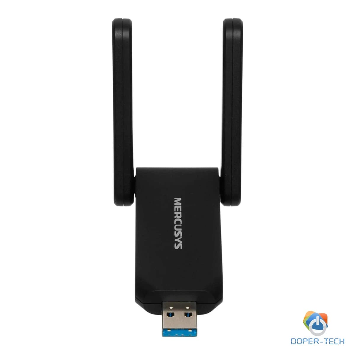 Mercusys MA72XH AX1800 High Gain Wi-Fi 6 USB Adapter, 574 Mbps at 2.4 GHz + 1201 Mbps at 5 GHz, 2 x High Gain External Antenna, USB 3.0, MU-MIMO, OFDMA, Beamforming, WPA3