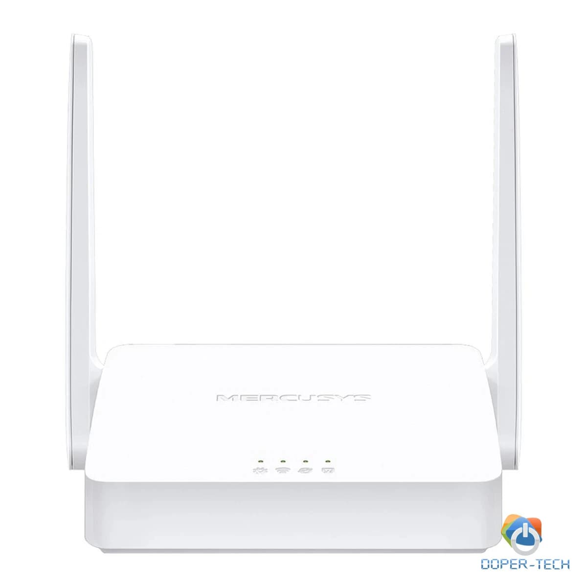Mercusys 300Mbps Multi-Mode Wireless N Router, 2× Fixed External Antennas, 2× 10/100 Mbps LAN Ports, 1× 10/100 Mbps WAN Port, FEATURE: Access Point Mode, WPS/Reset Button, IPTV, IPv6, Beamforming, MU-MIMO, Parental Controls, Guest Network