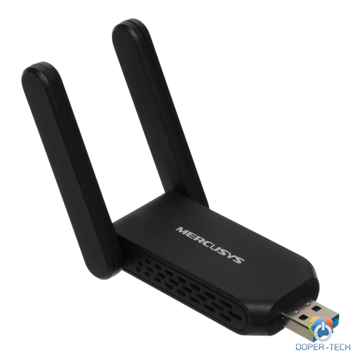 Mercusys MA72XH AX1800 High Gain Wi-Fi 6 USB Adapter, 574 Mbps at 2.4 GHz + 1201 Mbps at 5 GHz, 2 x High Gain External Antenna, USB 3.0, MU-MIMO, OFDMA, Beamforming, WPA3