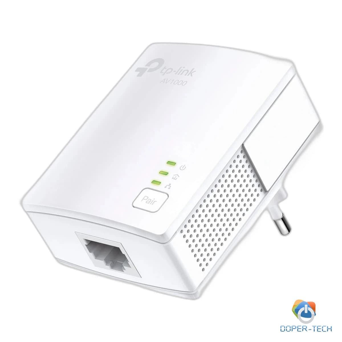 TP-Link AV1000 Powerline Starter Kit, Broadcom, 1 Gigabit Port, 1000Mbps Powerline, HomePlug AV, New PLC Utility,Twin Pack, Patented Power - Saving Mode - automatically reduces power consumption by up to 85%