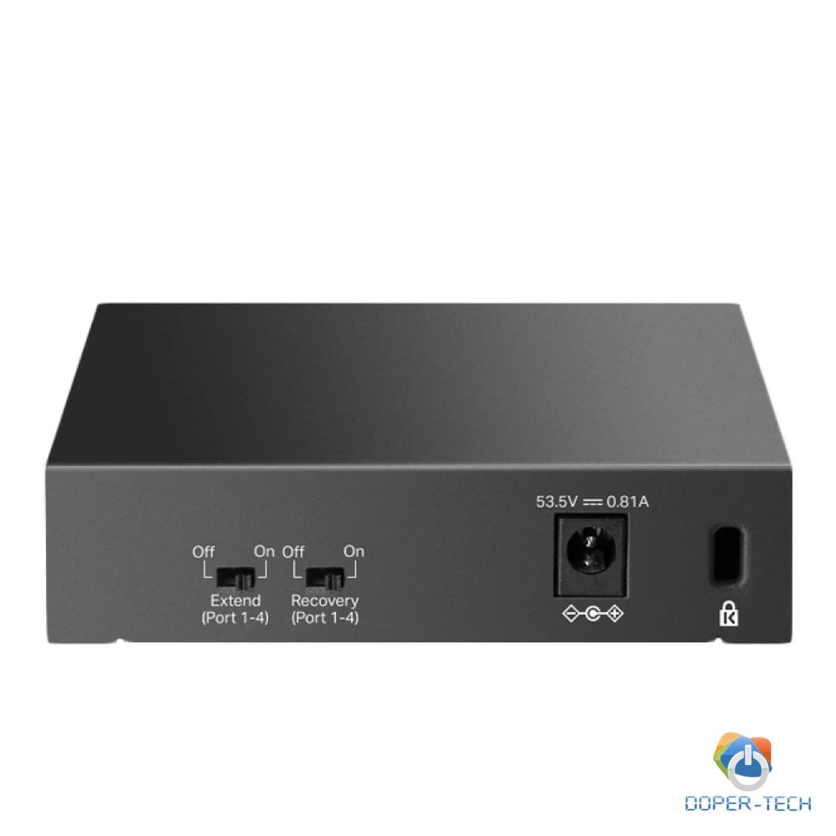 TP-Link LS105LP 5-Port 10/100 Mbps Desktop Switch with 4-Port PoE, 4× 10/100 Mbps PoE Ports, 1× 10/100 Mbps Non-PoE Port, 802.3af, 41 W PoE Power, Desktop Steel Case, Extend Mode for 250m PoE Transmitting, PoE Auto Recovery, Plug and Play