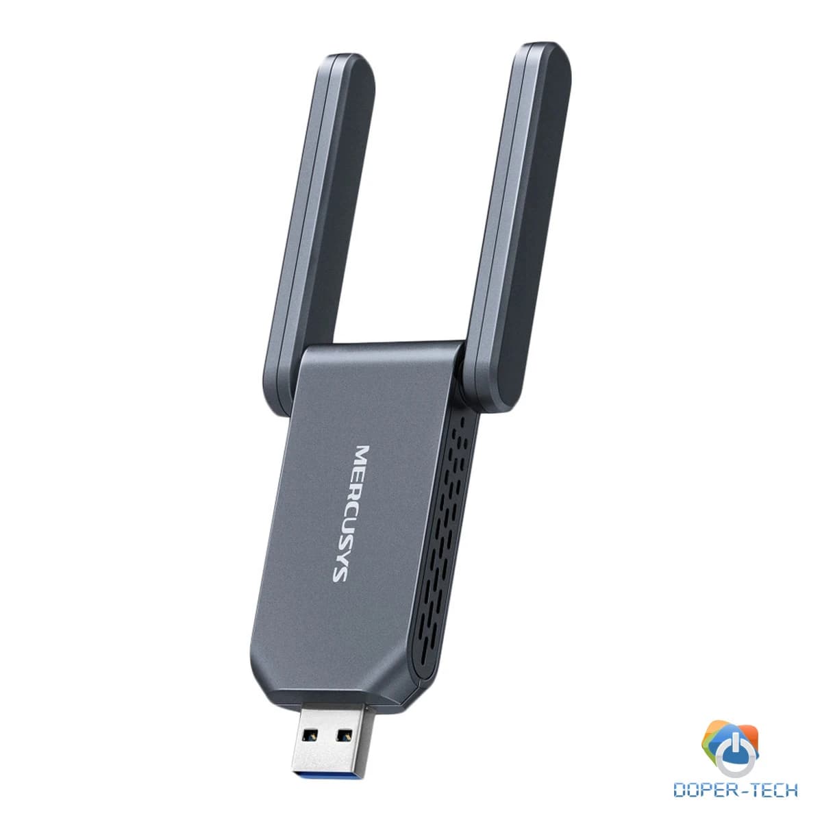 Mercusys MA37BE BE6500 WiFi 7 Bluetooth 5.4 PCIe Adapter, 2402 Mbps at 6 GHz + 2402 Mbps at 5 GHz + 574 Mbps at 2.4 GHz, 2x High Gain Tri-Band External Antennas, Wi-Fi 6E, MU-MIMO, OFDMA, 1024 QAM, HE160, WPA3, Bluetooth 5.4, Windows 11
