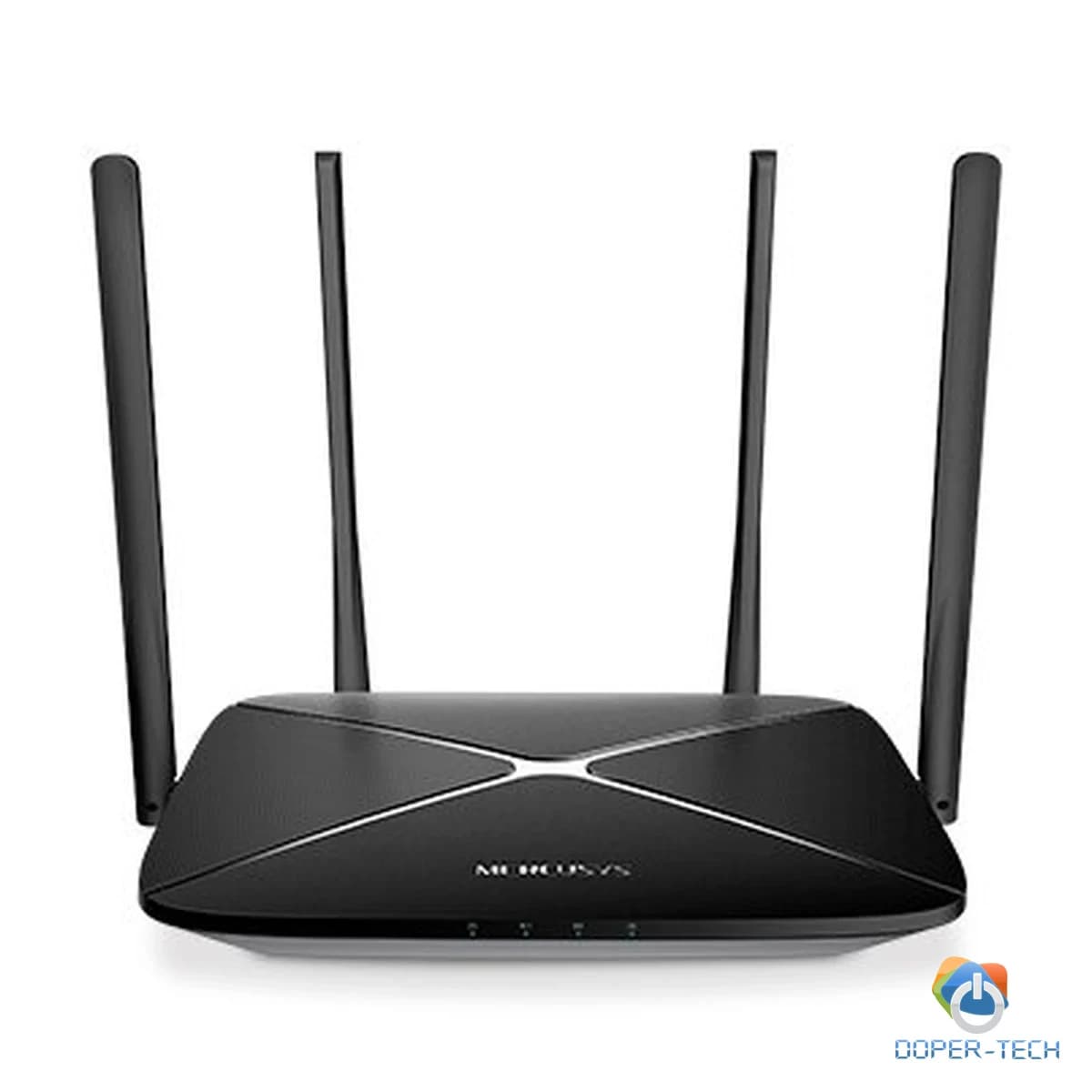 Mercusys AC12G AC1300 Dual Band Wireless Router, 867Mbps at 5GHz + 400Mbps at 2.4GHz, 1 10/100/1000M WAN + 3 10/100/1000M LAN, 4 x fixed 5dBi High Gain antennas, MU-MIMO, Smart Connect, IPTV and IPv6 supported, Mercusys App, WPA3, 2x2 MIMO