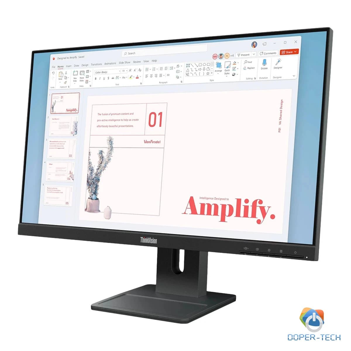 ThinkVision E24-40, 23.8" IPS, 1920x1080 FHD, 1300:1, 250 nits, 100Hz, 178 / 178, 16:9, 4/6ms, HDMI, DP, VGA, 2x 2w, Tilt, Swivel, Pivot, Height Adjust Stand, VESA, Raven Black, 3Yr