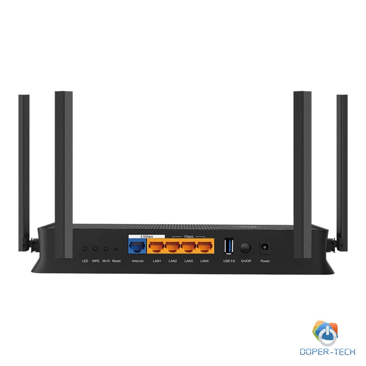 TP-Link Archer BE230 BE3600 Dual-Band Wi-Fi 7 Router, 688 Mbps at 2.4 GHz + 2882 Mbps at 5 GHz,4× external Antennas, 2.0 GHz Quad-Core CPU, 1x2.5 Gbps WAN port + 1x2.5 Gbps LAN port + 3x1 Gbps LAN ports, 1xUSB 3.0 Port, MLO, 4096-QAM