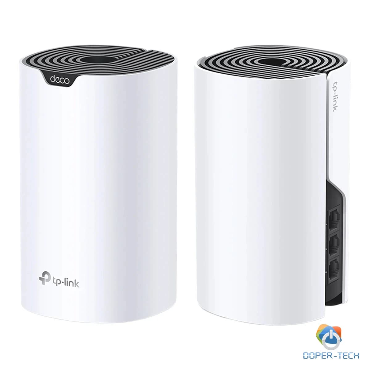 TP-Link Deco S7(2-pack) AC1900 Whole Home Mesh Wi-Fi System, 600 Mbps at 2.4 GHz +1300 Mbps at 5 GHz, 3× Internal Ant., 3× Gigabit Ports (WAN/LAN auto-sensing),Deco App,Router/AP Mode, IPv6,IPTV,Parental Controls,QoS, 3x3 MU-MIMO, Beamforming,100+d