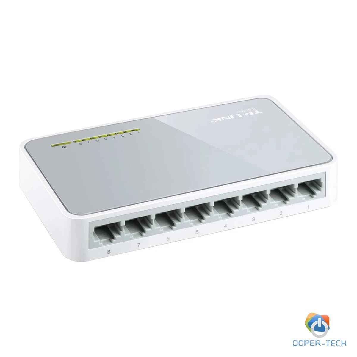 Switch TP-Link TL-SF1008D, 8-Port RJ45 10/100Mbps desktop switch, Fanless, LED indicator, Auto Negotiation/Auto MDI/MDIX, Plastic case