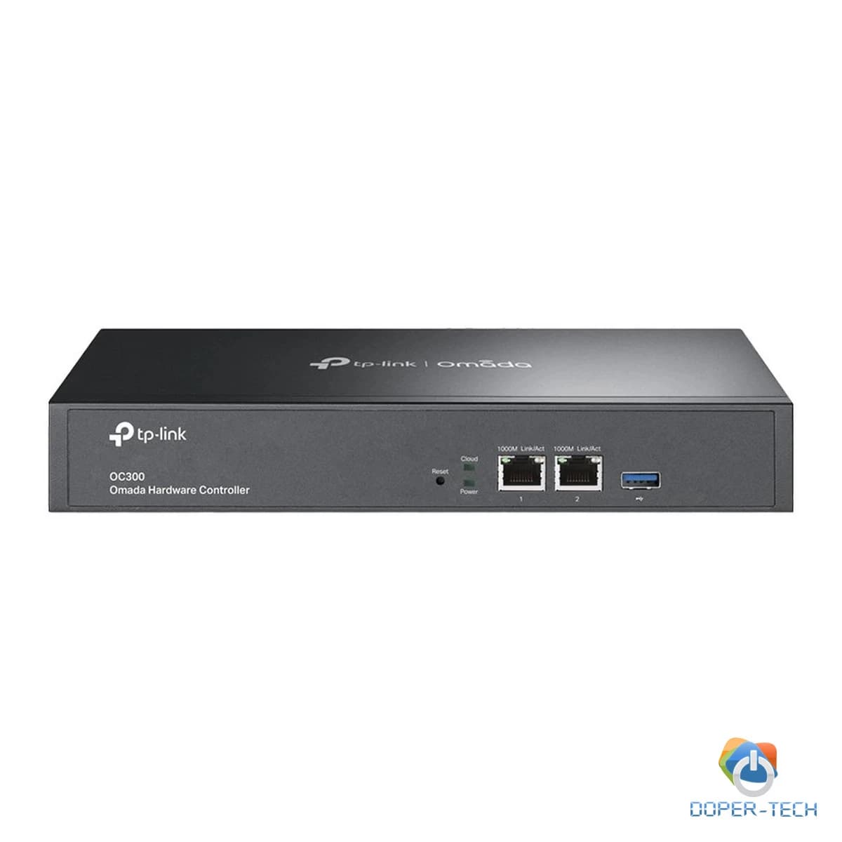 TP-Link OC300 Omada Hardware Controller, 2× 10/100/1000 Ports, 1× USB 3.0 Port, Cloud Access, Up to 500 Omada access points, 100 Omada switches, and 100 Omada routers, Multi-site Management, Omada App, Metal casing, Rack-Mountable