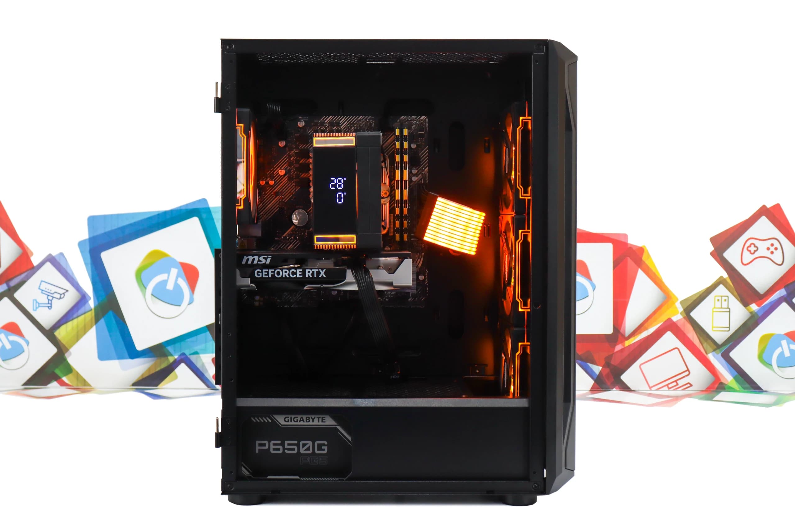 Cooler za kućište Snowman BM-CK120-BK-ARGB crni 120mm ARGB