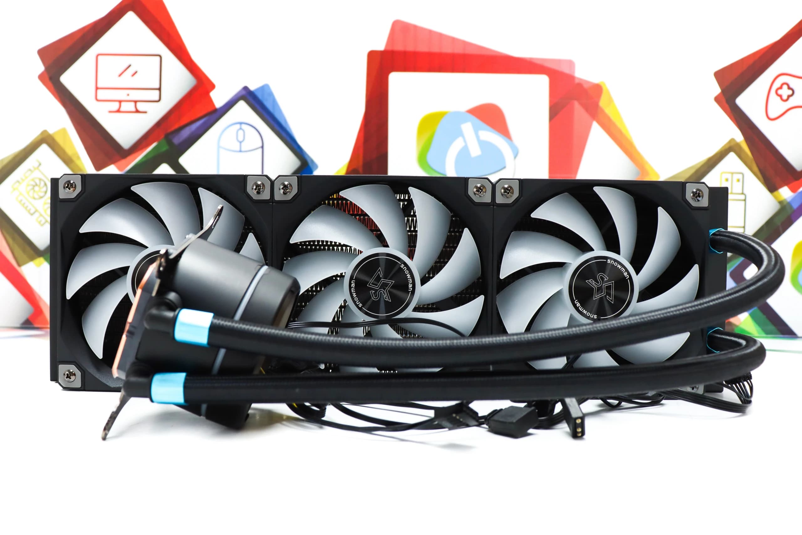 Vodeno hlađenje Snowman KM360-ARGB-BK CPU cooler black