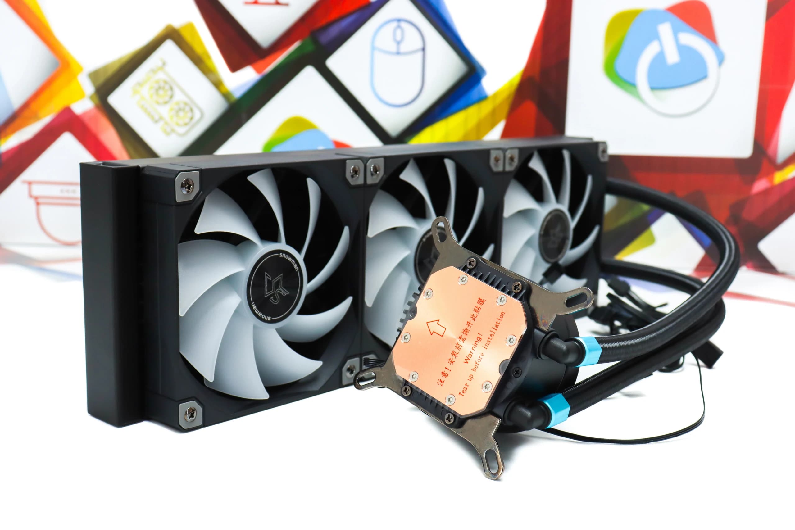 Vodeno hlađenje Snowman KM360-ARGB-BK CPU cooler black