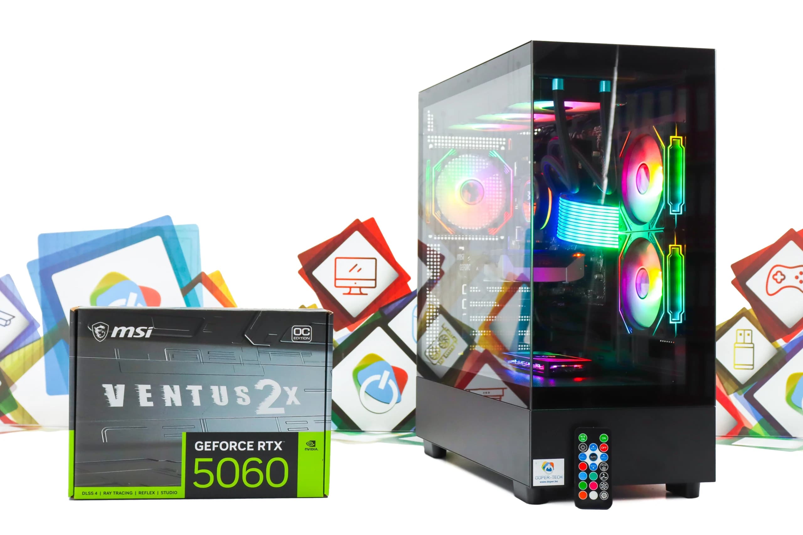 Gaming PC CS087-02 R5 5700X RTX 5060 512GB SSD 32GB DDR5
