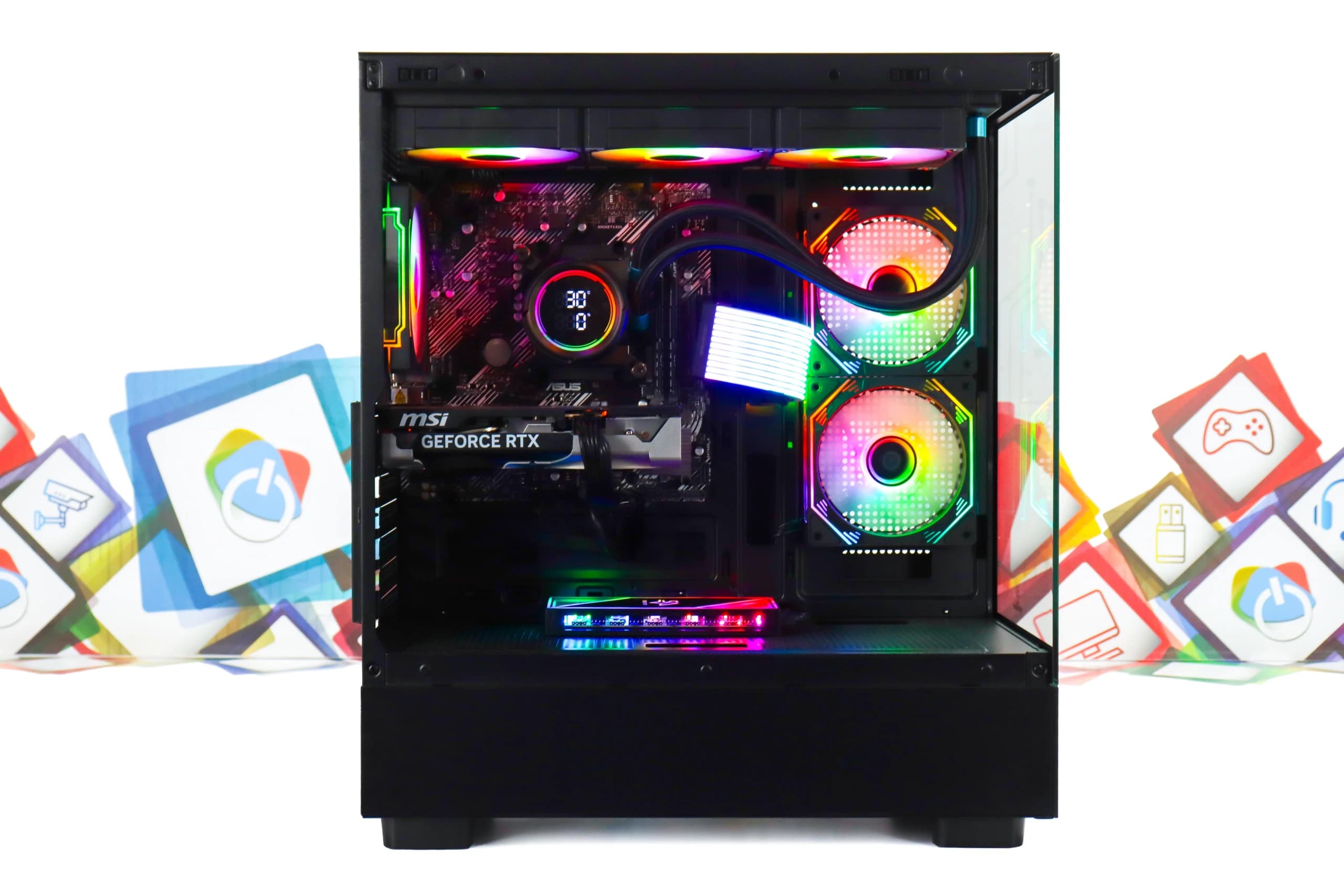 Gaming PC CS087-02 R5 5700X RTX 5060 512GB SSD 32GB DDR5