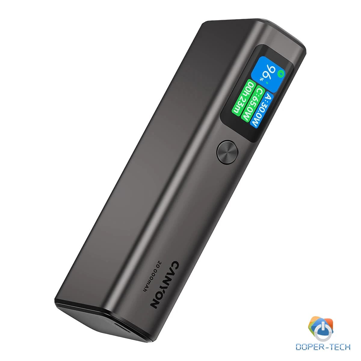 CANYON power bank OnPower 230 TFT 20000 mAh PD130W Dark Grey
