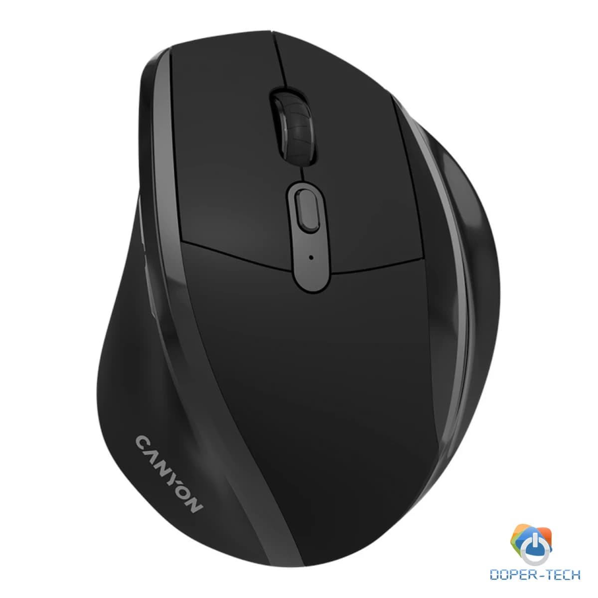 Bežični miš Canyon OnClick 17 ergonomski 1600 DPI crni – pogled odozgo