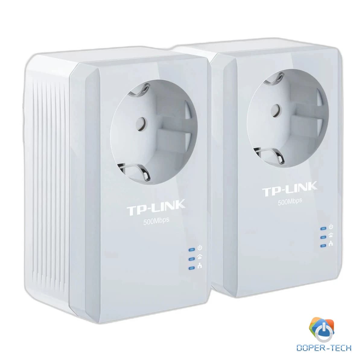 Tp-Link AV600 Powerline Adapter with AC Pass Through Starter Kit, 600Mbps Powerline Data rate, 1 Fast Ethernet port, HomePlug AV standard, Protoc.: IEEE802.3, IEEE802.3u, Range up to 300m, Green Powerline, Plug and Play, Twin Pack
