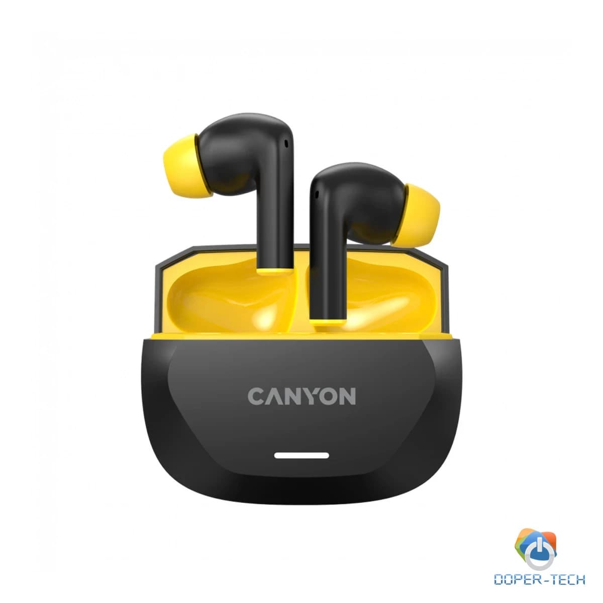 CANYON headset HEXAGON 7 TWS ANC+ENC Wireless Charge Black Yellow