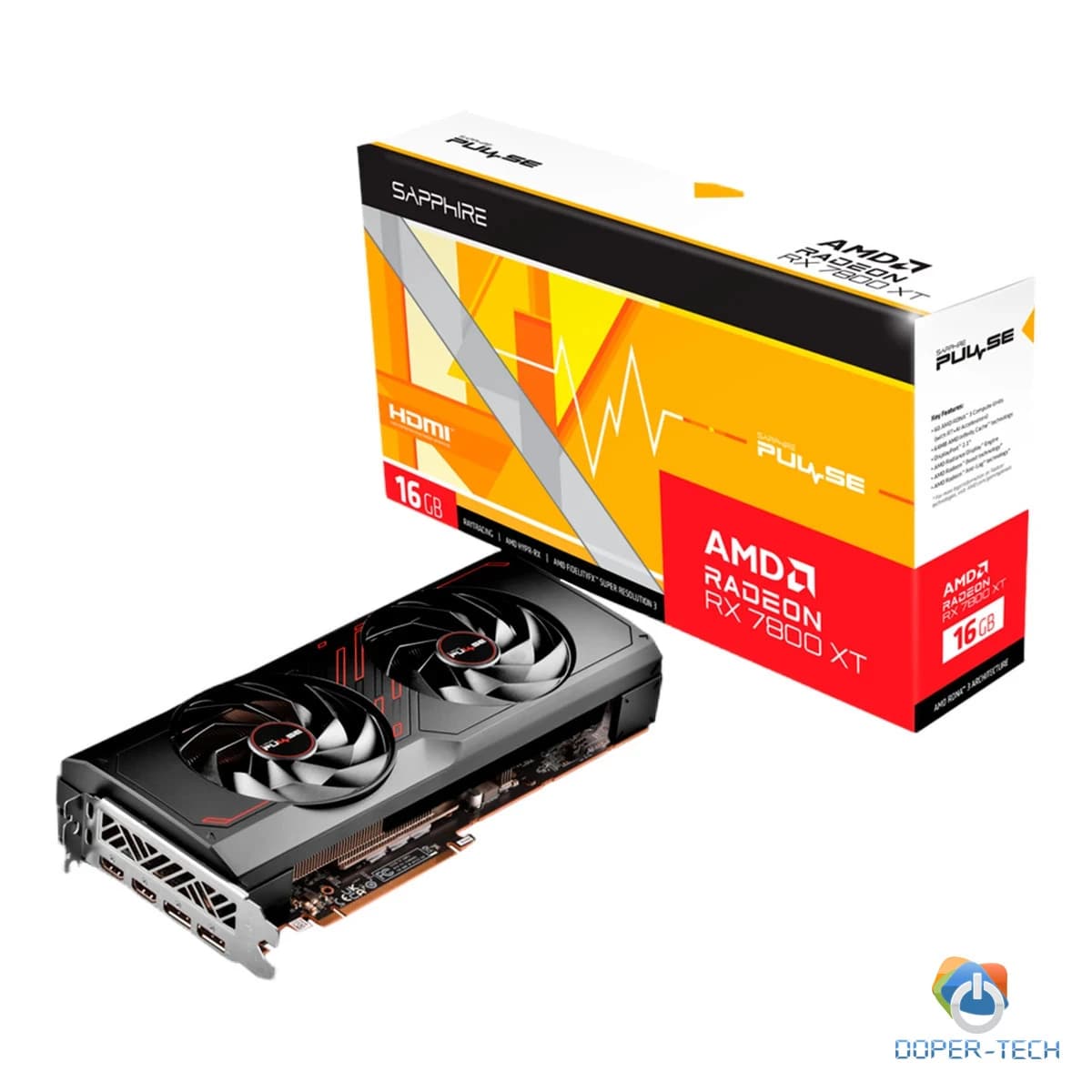 SAPPHIRE PULSE AMD RADEON RX 7800 XT GAMING 16GB GDDR6 DUAL HDMI / DUAL DP