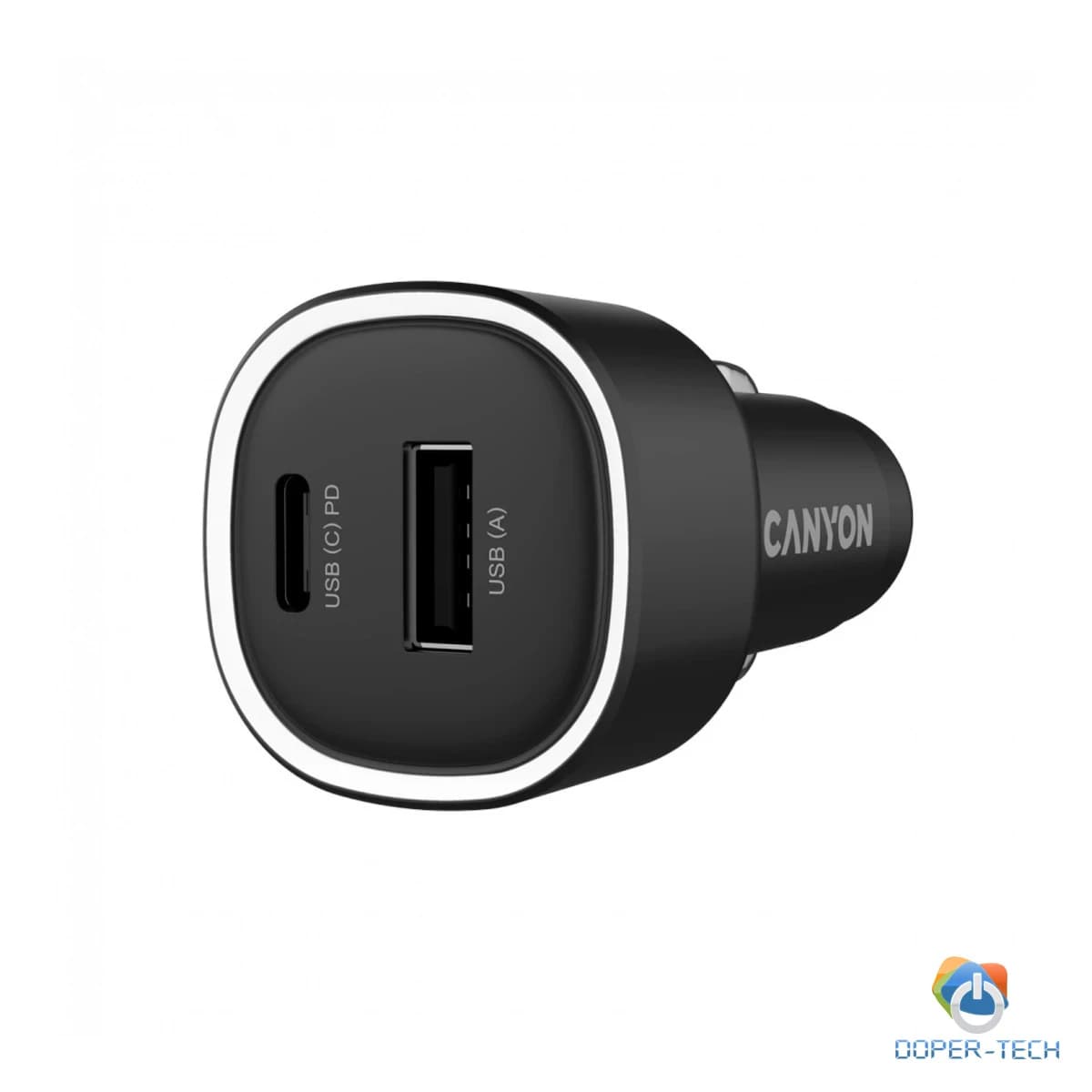 CANYON car charger OnDrive 85 PD 85W USB-A+USB-C Black