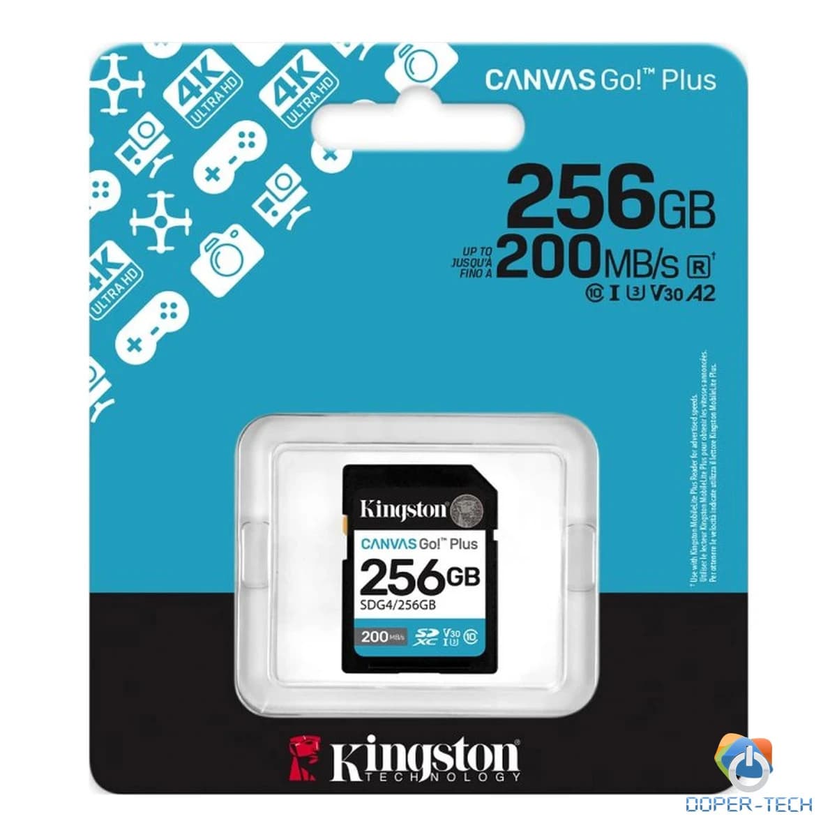 Memorijska kartica Kingston Canvas Go! Plus SDXC 256GB 200MB/s – slika 2