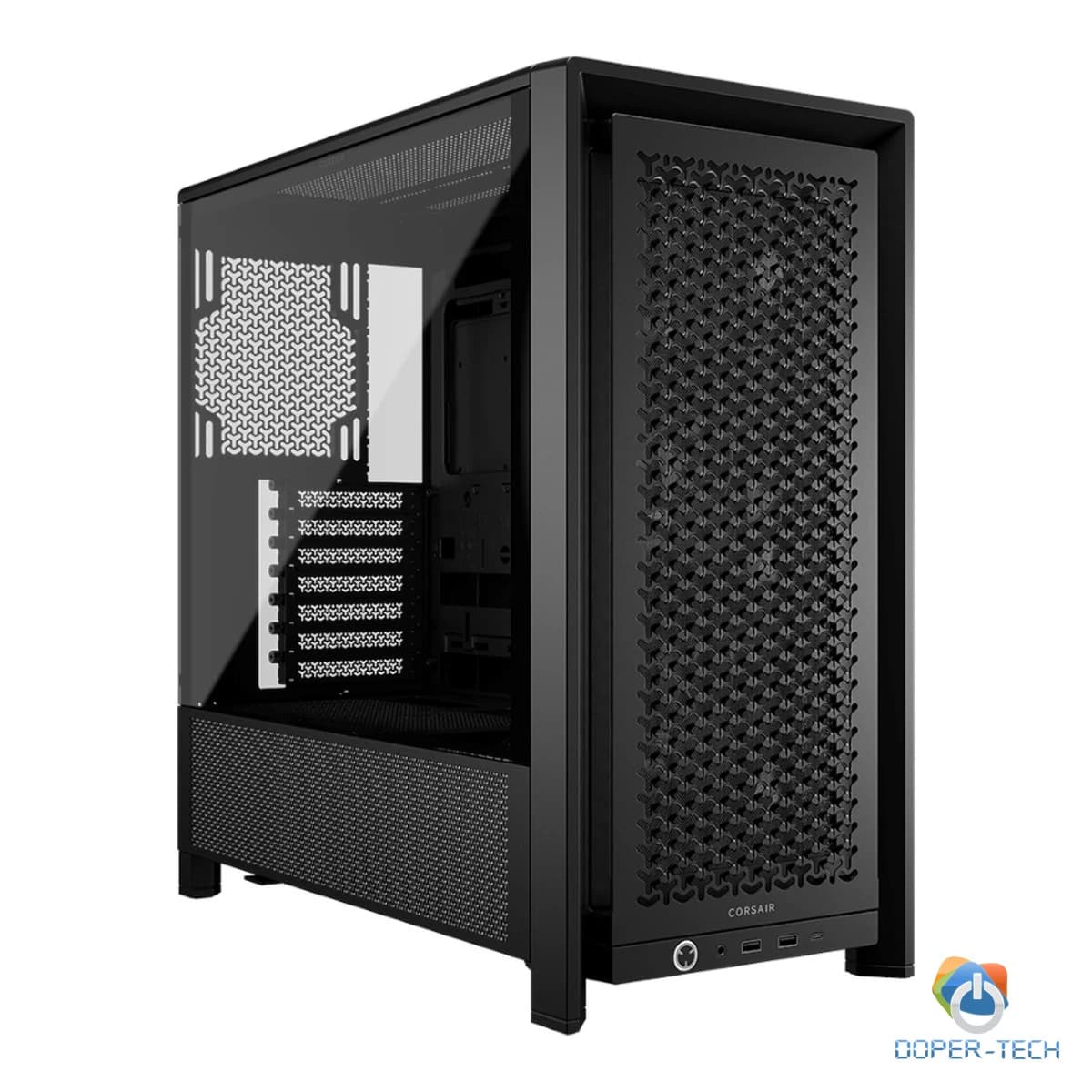 CORSAIR FRAME 4000D RS Case3xRS120 fans, 360mm radiator170mm cooler, 430mm GPU, ATX, Black