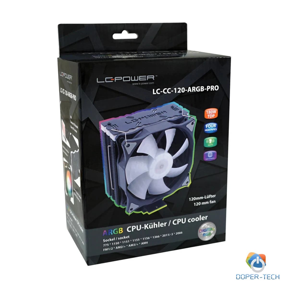 Hladnjak LC-Power LC-CC-120-ARGB-PRO zračni LGA1200/1700/AM4/AM5