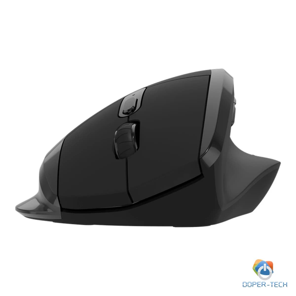 Bežični miš Canyon OnClick 17 ergonomski 1600 DPI crni – bočne tipke