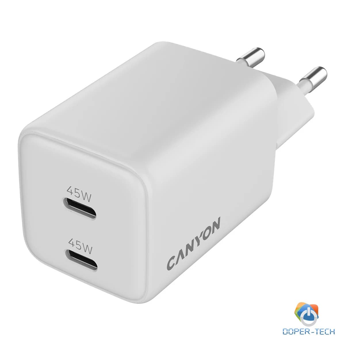 CANYON charger CU45CC GaN 45W 2xPD EU White