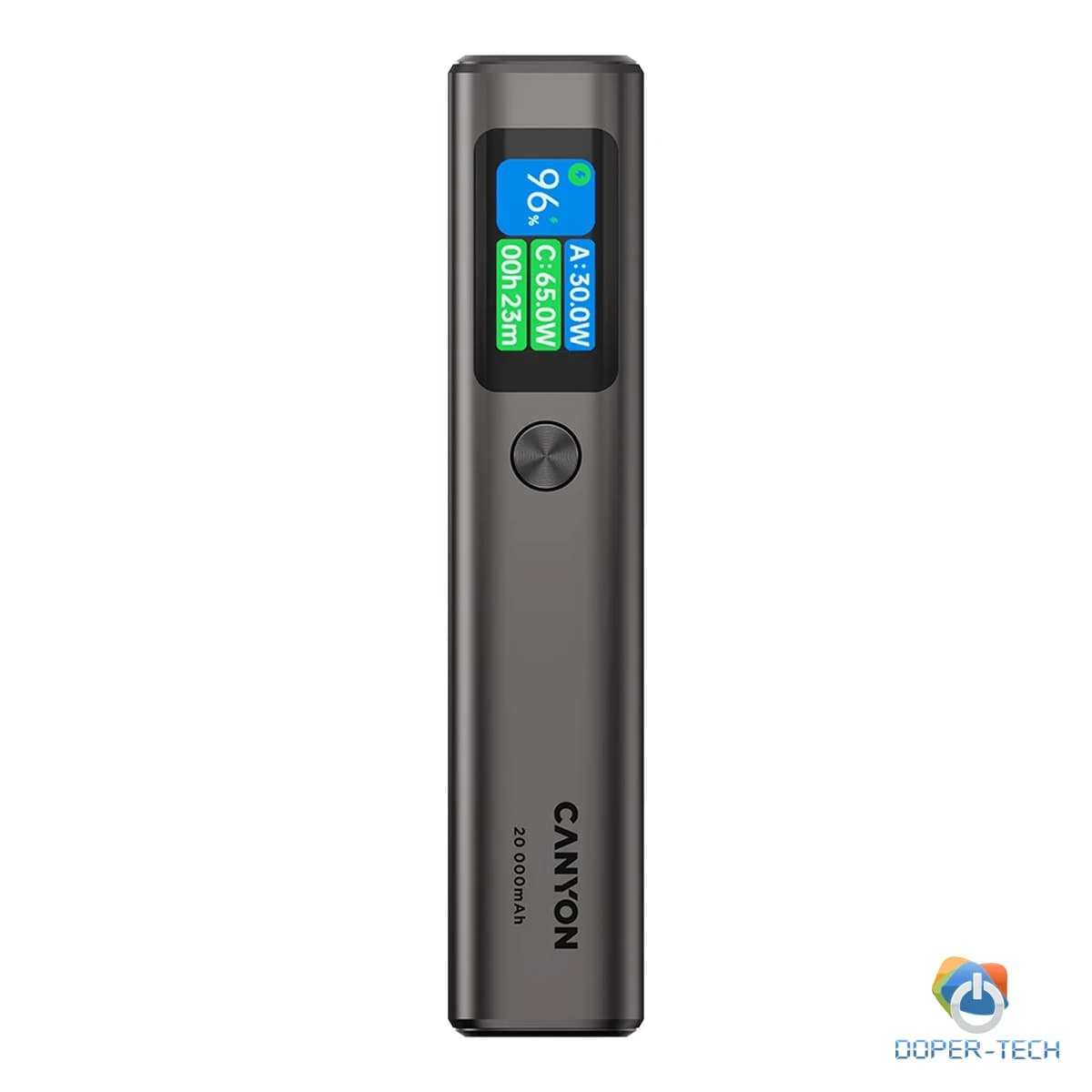 CANYON power bank OnPower 230 TFT 20000 mAh PD130W Dark Grey