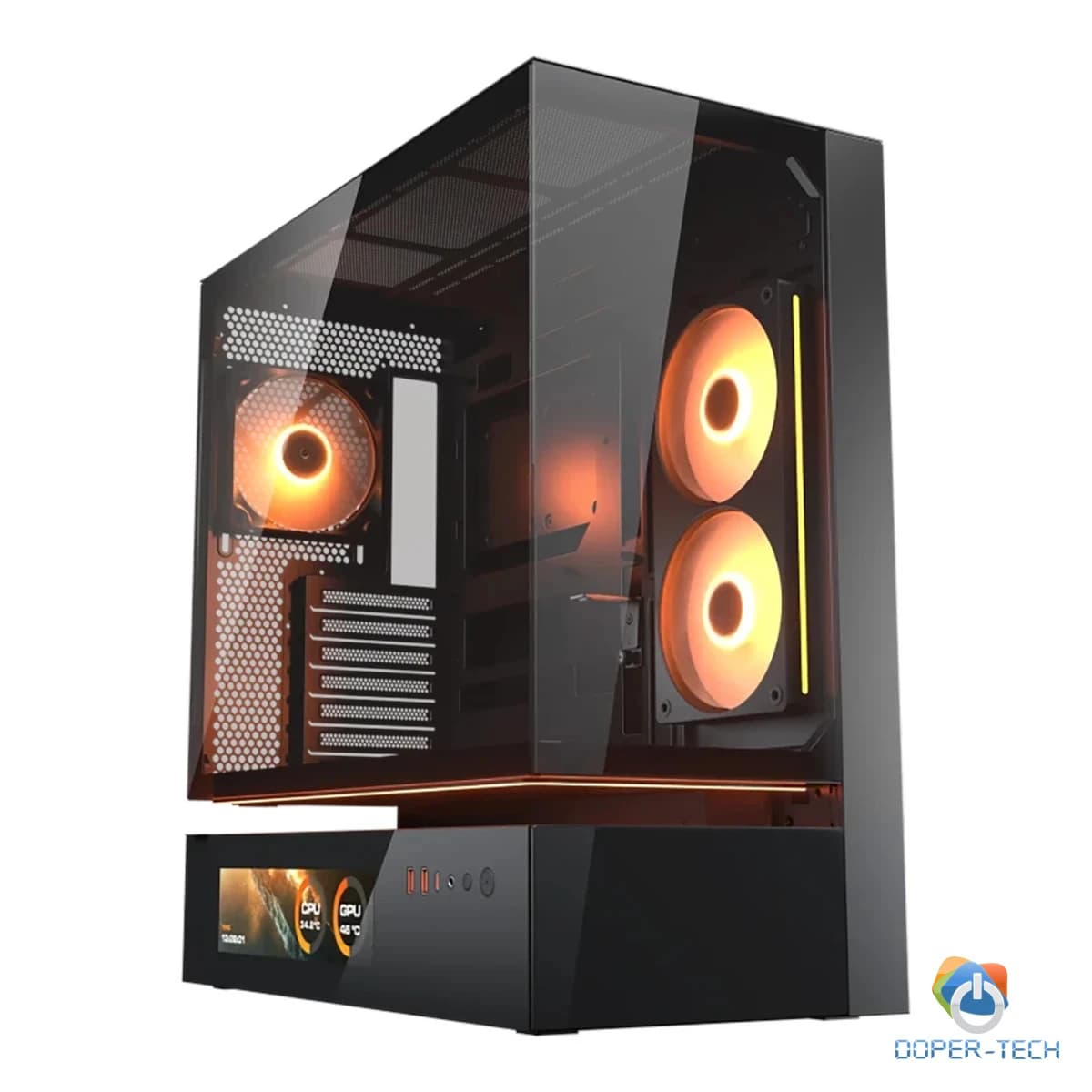Kućište COUGAR CFV235 Vision Midi Tower s LCD zaslonom ARGB crno