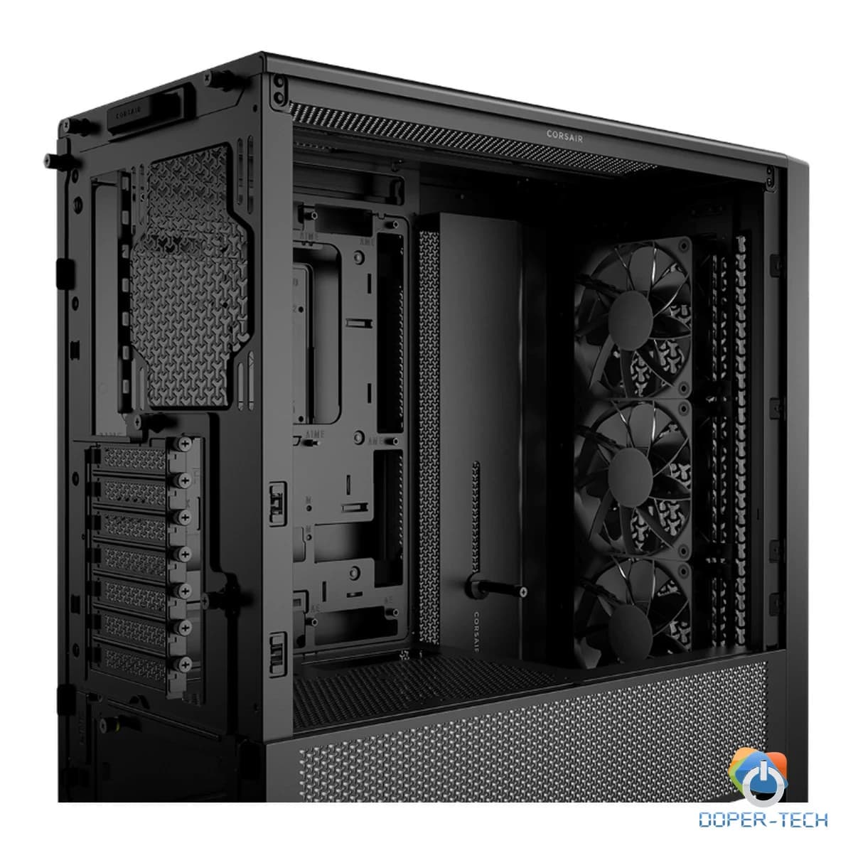 CORSAIR FRAME 4000D RS Case3xRS120 fans, 360mm radiator170mm cooler, 430mm GPU, ATX, Black
