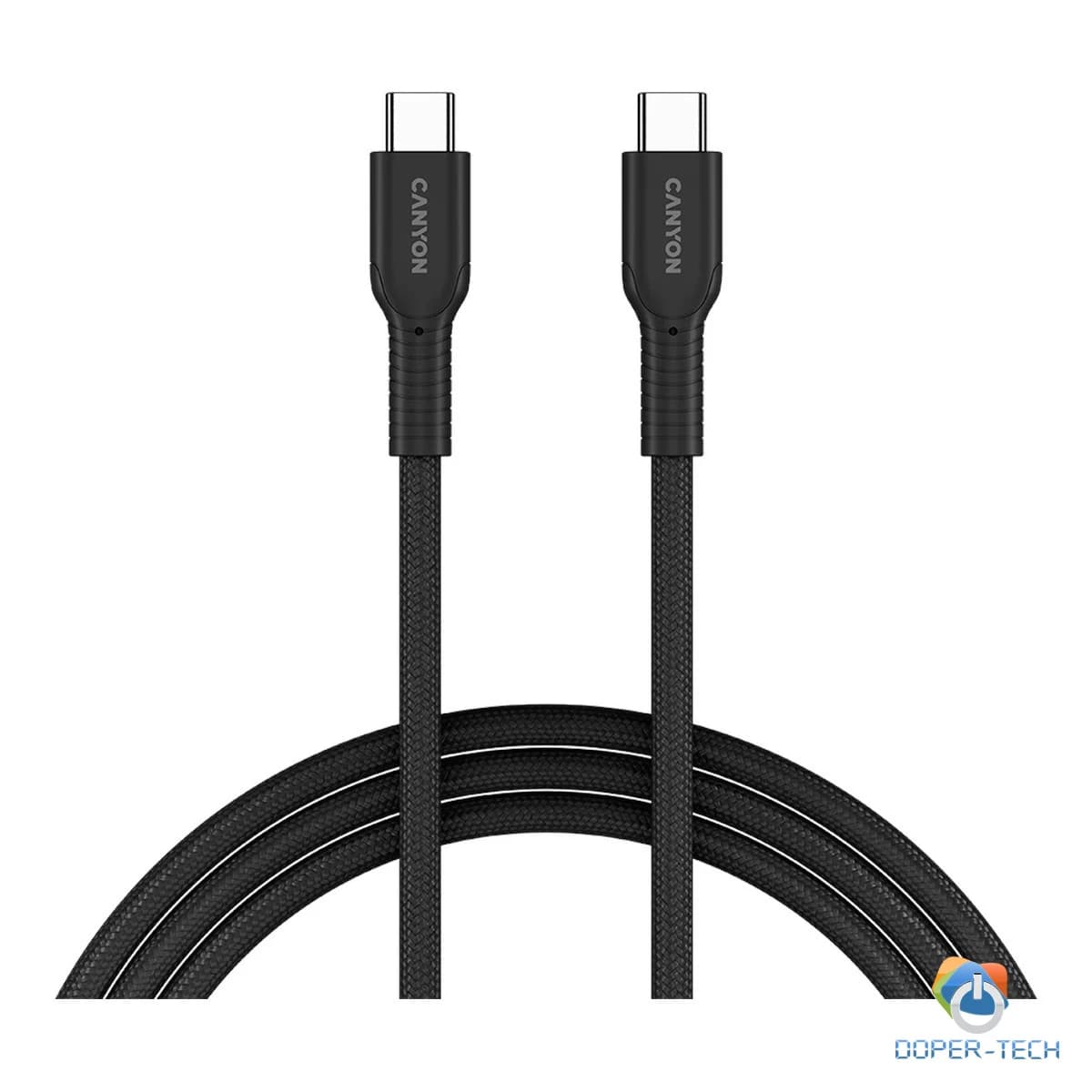 Kabl Canyon OnWire 60CL crni USB-C/USB-C 60W 1m pleteni
