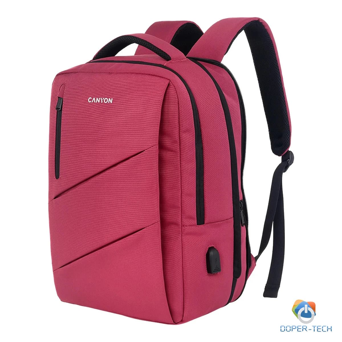 CANYON backpack BPE-5 Urban USB 15.6'' Red