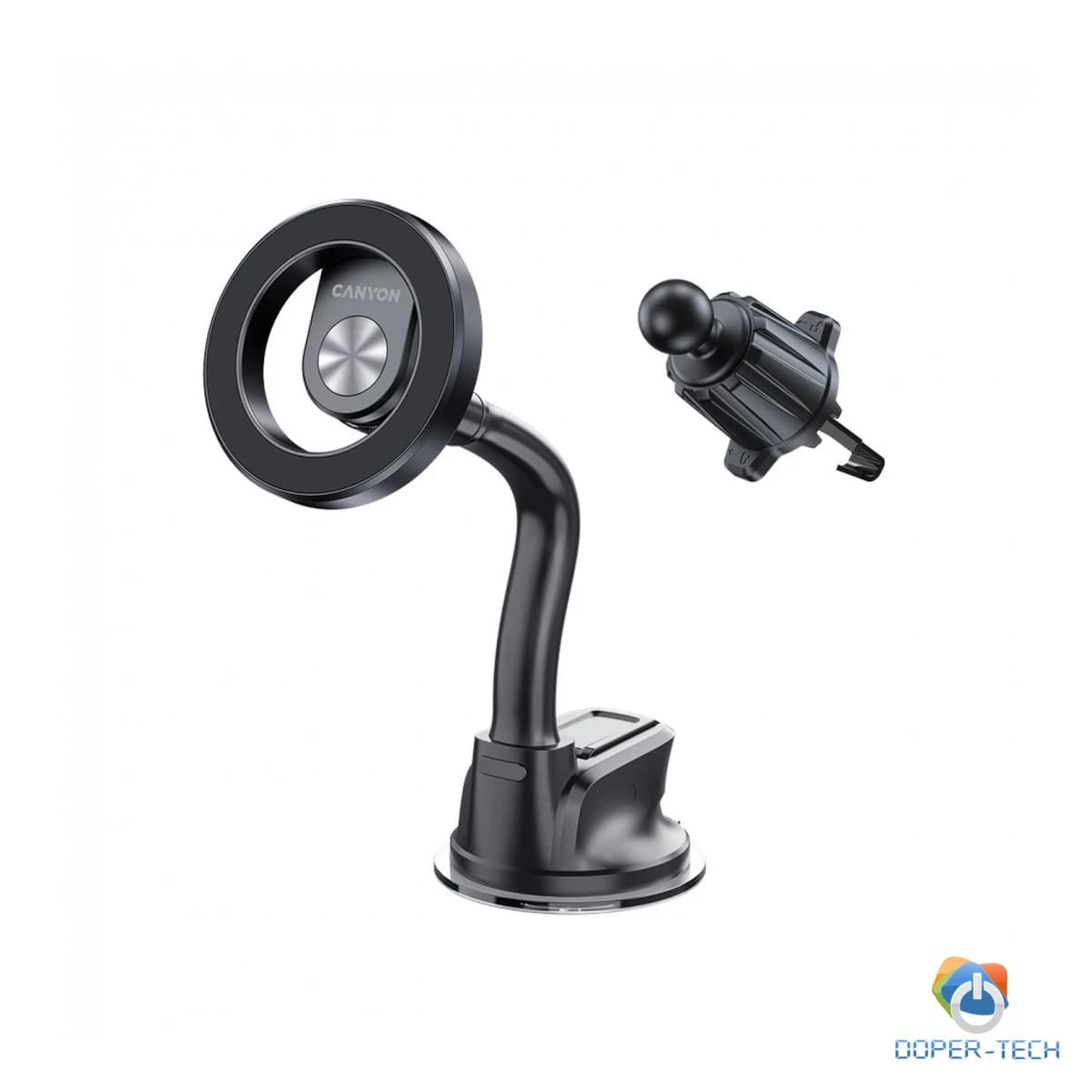 CANYON Magnetic car holder OnGrip 12 suction + air vent Black